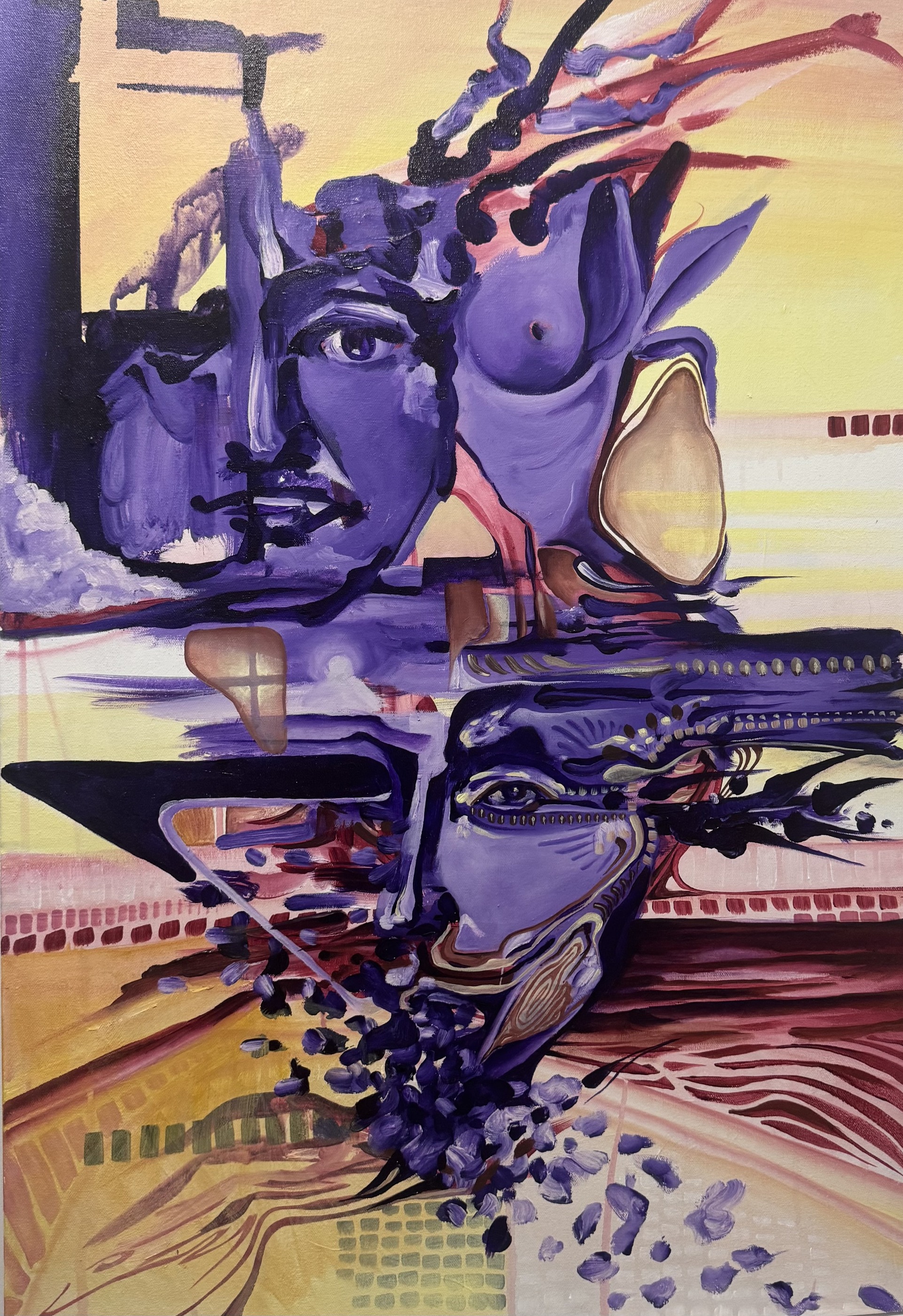 Study of Over Thought, painting by Sarah Eisner